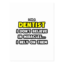 Milagros y dentistas… divertidos tarjetas postales