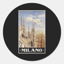 Milano Etiqueta Redonda