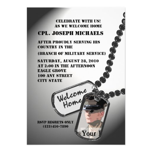 Militares caseros agradables invitaciones personales 