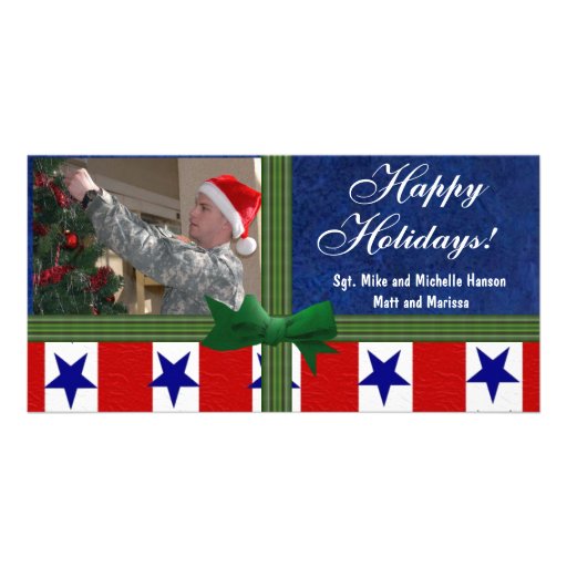 "Militares del navidad " Tarjeta Personal Con Foto