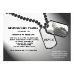 Militares que van lejos fiesta invitacion personalizada