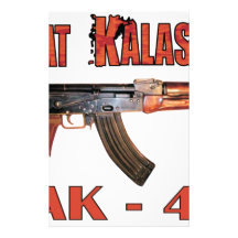 MILITARES RUSOS RAROS DEL ARMA DEL KALASHNIKOV DEL PAPELERIA PERSONALIZADA