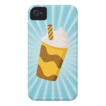 Milkshake del caramelo iPhone 4 Case-Mate protectores