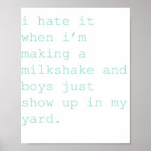 milkshake poster