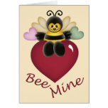 Mina de la abeja tarjeta