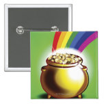 Mina de oro y arco iris pin