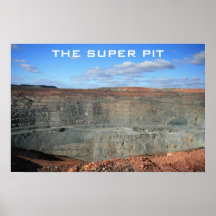 Mina estupenda del hoyo de Kalgoorlie Posters