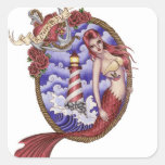 Mina - pegatina de la sirena del tatuaje