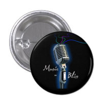 Mini botón de la música = de la dicha pins