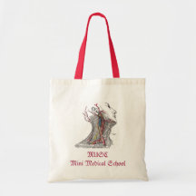 Mini CABEZA del tote de la Facultad de Medicina de Bolsa