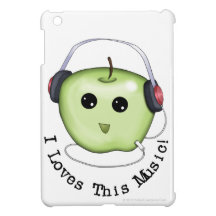 Mini caso de Apple del iPad verde de los auricular