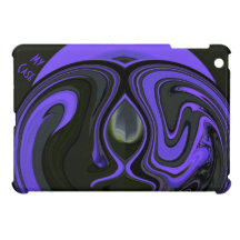 Mini caso del iPad Amethyst abstracto del Psychede
