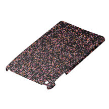 Mini caso del iPad rosado negro geométrico
