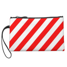 Mini embrague de la raya roja y blanca