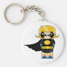 Mini héroe malvado del chica llaveros
