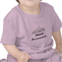 Mini princesa Baby Shirt Camisetas