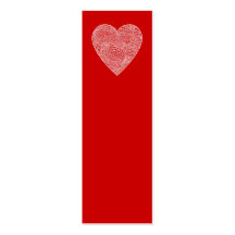 Mini señales del corazón - tarjeta de visita