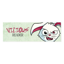 Mini señales del "lector vicioso" plantilla de tarjeta de visita
