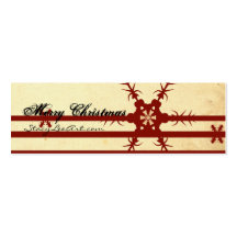 Mini tarjetas de visita de las Felices Navidad (pe