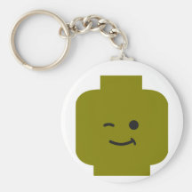 Minifig que guiña la cabeza cerca modifica mi Mini Llaveros Personalizados