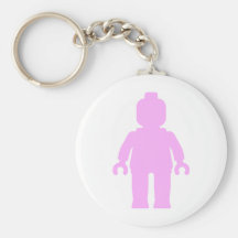 Minifig [rosa claro grande] cerca llaveros personalizados