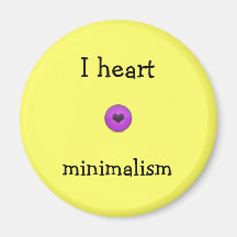 Minimalism del corazón I Imanes Para Frigoríficos