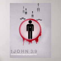 Minimalist del 3:9 1John Poster