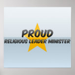 Ministro orgulloso del líder religioso posters