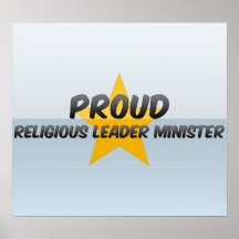 Ministro orgulloso del líder religioso posters