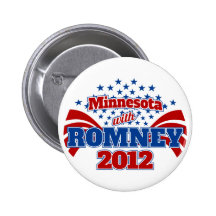 Minnesota con Romney 2012 Pins