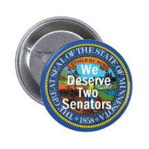 MINNESOTA merecemos a dos senadores Button Pins