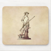 Minuteman de la concordia tapetes de ratón