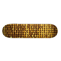 Mirada chispeante de la lentejuela del oro patín personalizado