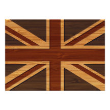 Mirada de bambú y bandera BRITÁNICA grabada Union  Anuncios