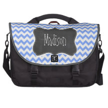 Mirada de la pizarra del vintage, modelo azul de C Bolsas Para Ordenador