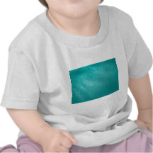Mirada del cuero de la turquesa camisetas