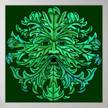 Mirada del hombre verde poster