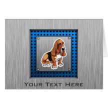 Mirada del metal; Basset Hound Felicitaciones