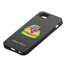 Mirada Nascar de la fibra de carbono iPhone 5 Cárcasas