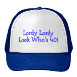 Mirada Whos de Lordy Lordy azul de 40 cumpleaños Gorras