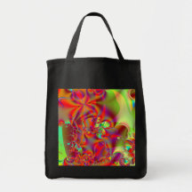 Mirador I · Arte del fractal · Rojo y verde Bolsas