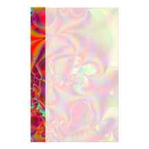 Mirador I · Arte del fractal · Rojo y verde Papeleria De Diseño