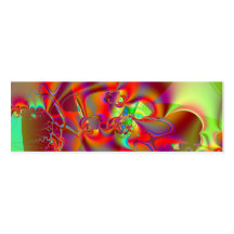 Mirador I · Arte del fractal · Rojo y verde Plantilla De Tarjeta De Visita