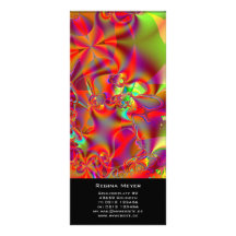 Mirador I · Arte del fractal · Rojo y verde Lona Publicitaria