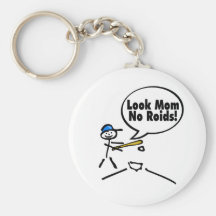 Mire el mA ningún béisbol de los esteroides Llaveros Personalizados