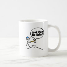 Mire el mA ningún béisbol de los esteroides Tazas De Café