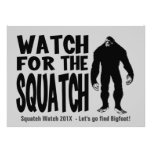 Mire para la invitación de la caza de Squatch Bigf