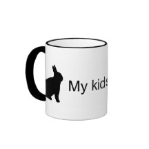 Mis niños son la taza peluda (Bunny001)