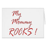¡Mis rocas de la mamá! (rojo) Tarjeta