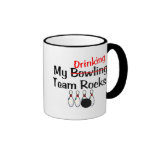 Mis rocas del equipo de los bolos (consumición) tazas de café